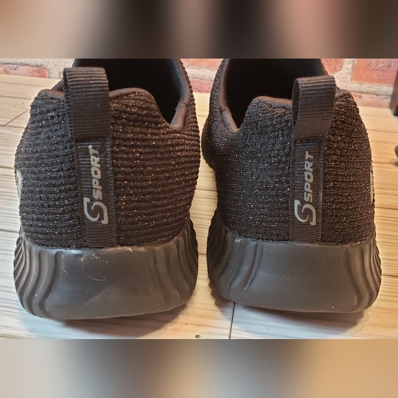 Sport by Skechers black memory foam athletic shoes women's size 7 - Picture 6 of 11